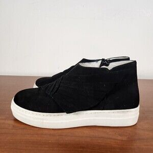 Valentina Rangoni Serafina Women's Black High Top Sneakers US 6.5 *FLAWS READ*